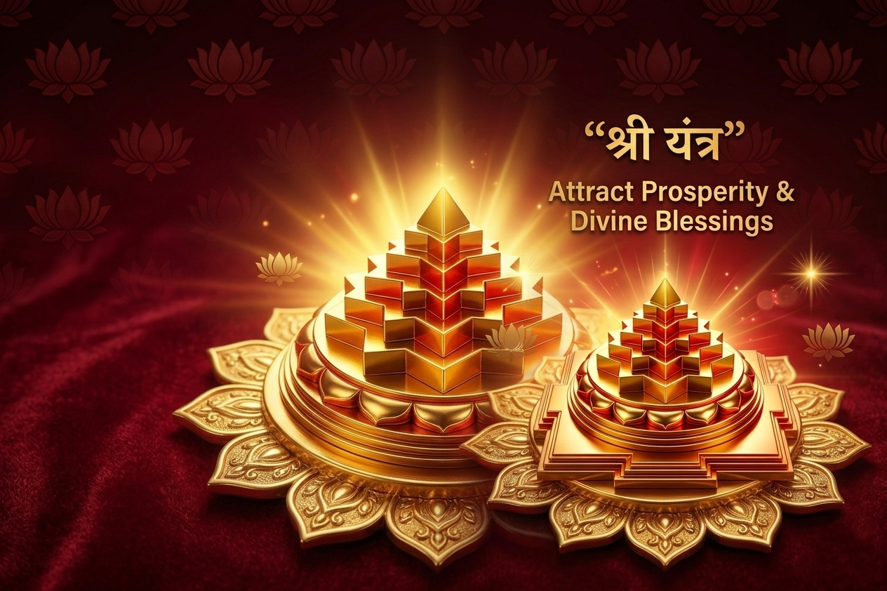Shri Yantra Gold Plated